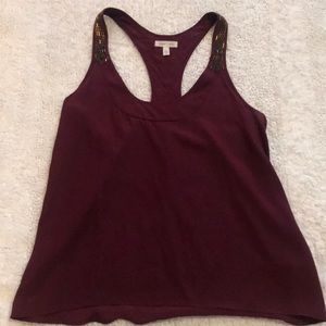 Embellished racer back tank